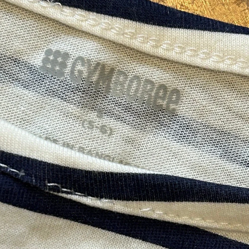 Gymoboree Girls Dress 5-6 Long Sleeve Striped Love Graphic Casual‎